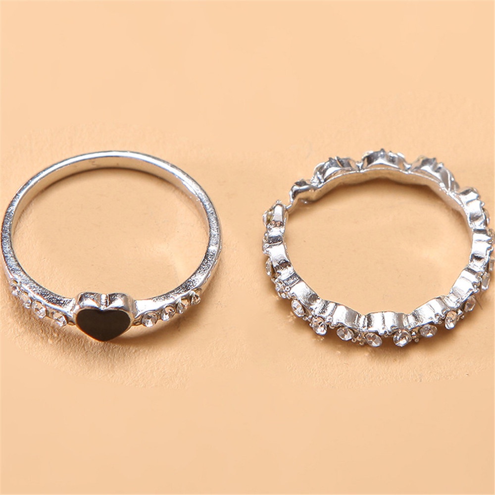 2 Nhẫn Yanqueens kiểu trái tim thời trang Hàn Quốc làm quà tặng dành cho nữ