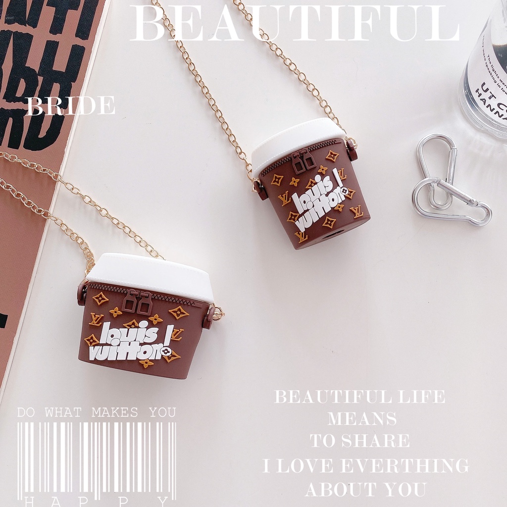 Vỏ Bảo Vệ Hộp Sạc Tai Nghe AirPods 1 2 3 pro 1 2 3 pro Bằng Silicon Chống Rơi Hình Túi Xách