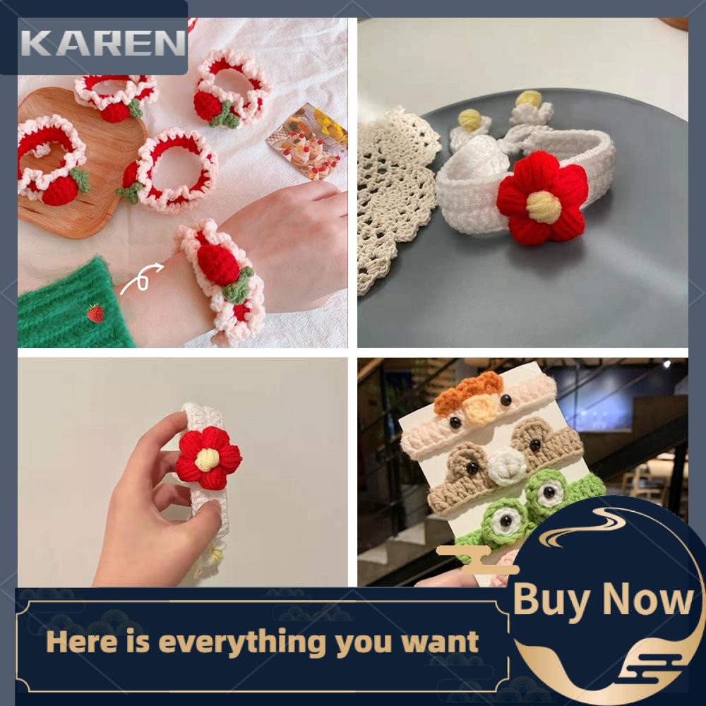 Vòng Đeo Tay Dệt Len Đính Tai Thỏ/Cà Rốt Dễ Thương Sáng Tạo Cho Bé Gái