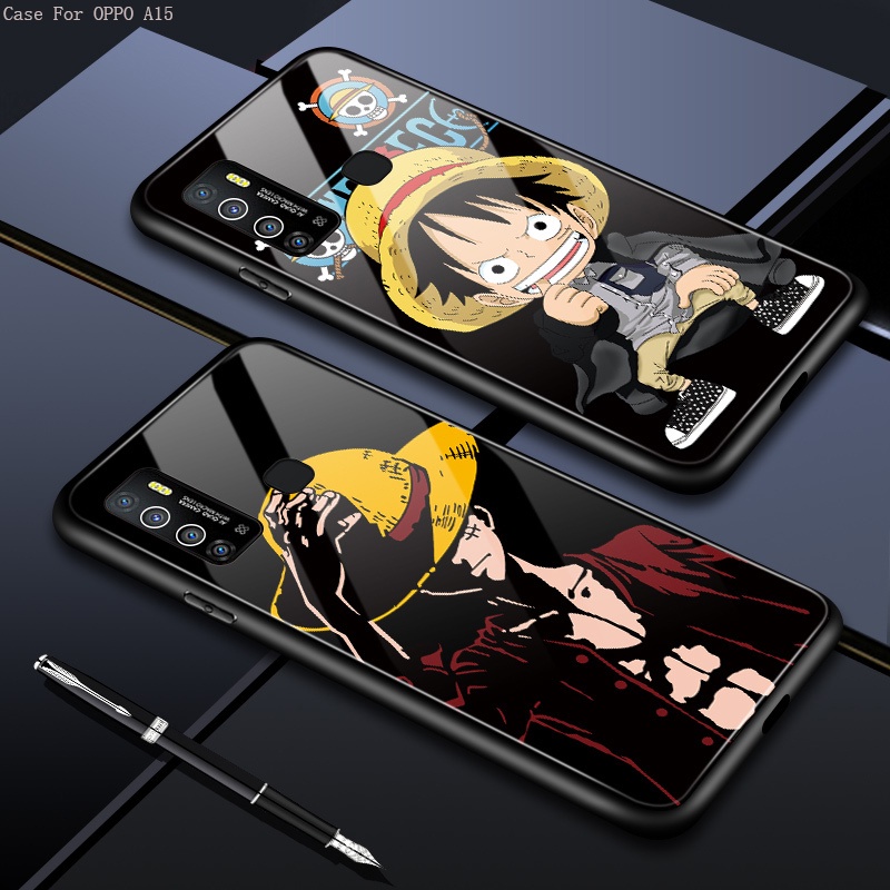 OPPO A15 A15S A53 A33 A94 A93 2020 A12E A12 A74 4G 5G Cho Ốp lưng điện thoại In Hình Anime One Piece Straw Hat Kid