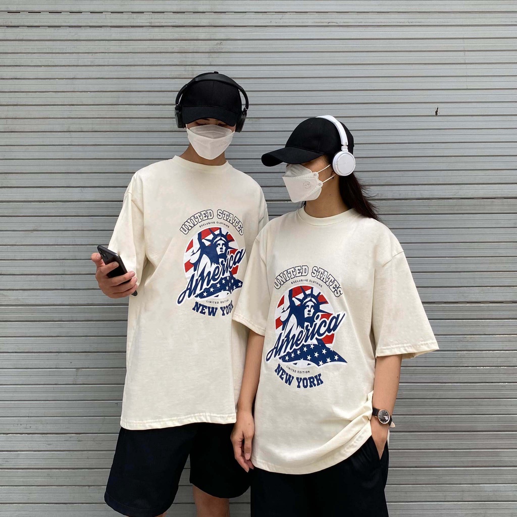 ÁO THUN FF FORM RỘNG AMERICA TEE, VẢI THUN 2 CHIỀU COTTON 250GSM