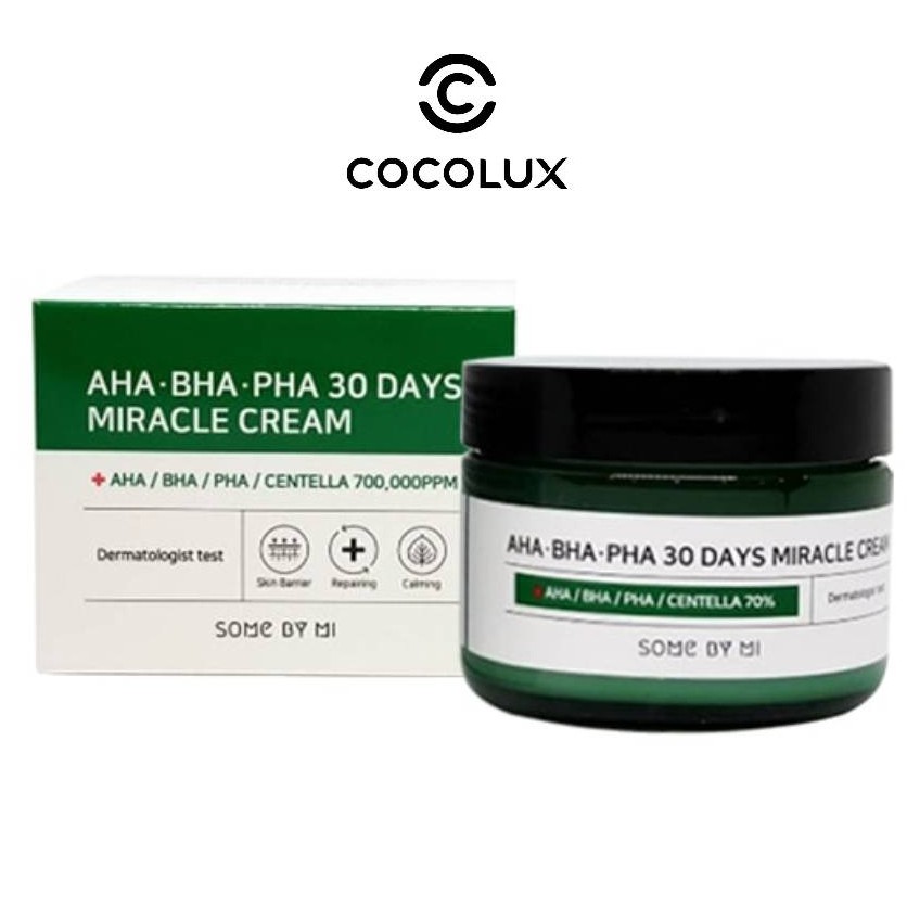 Kem Dưỡng cho da Mụn Some By Mi AHA-BHA-PHA 30Days Miracle Cream-[Cocolux]