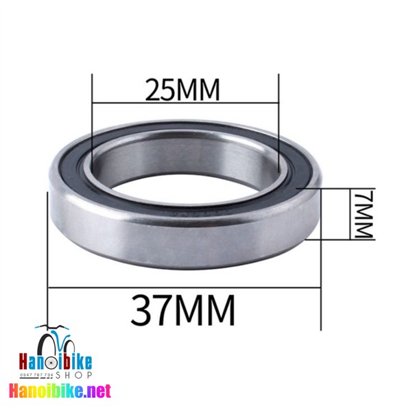 Vòng bi bạc đạn cho trục rỗng xe đạp thể thao kích thước 37*25*7mm