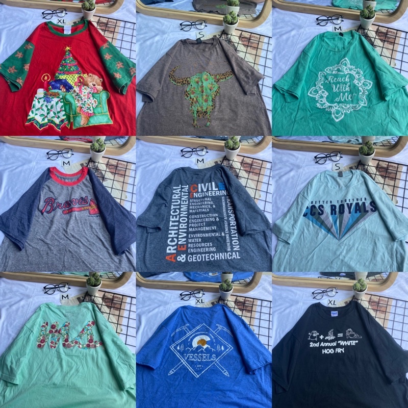 [ SIZE lẫn - Áo thun / Áo phông Mỹ Secondhand / 2hand lẫn size (được chọn size chọn mẫu)