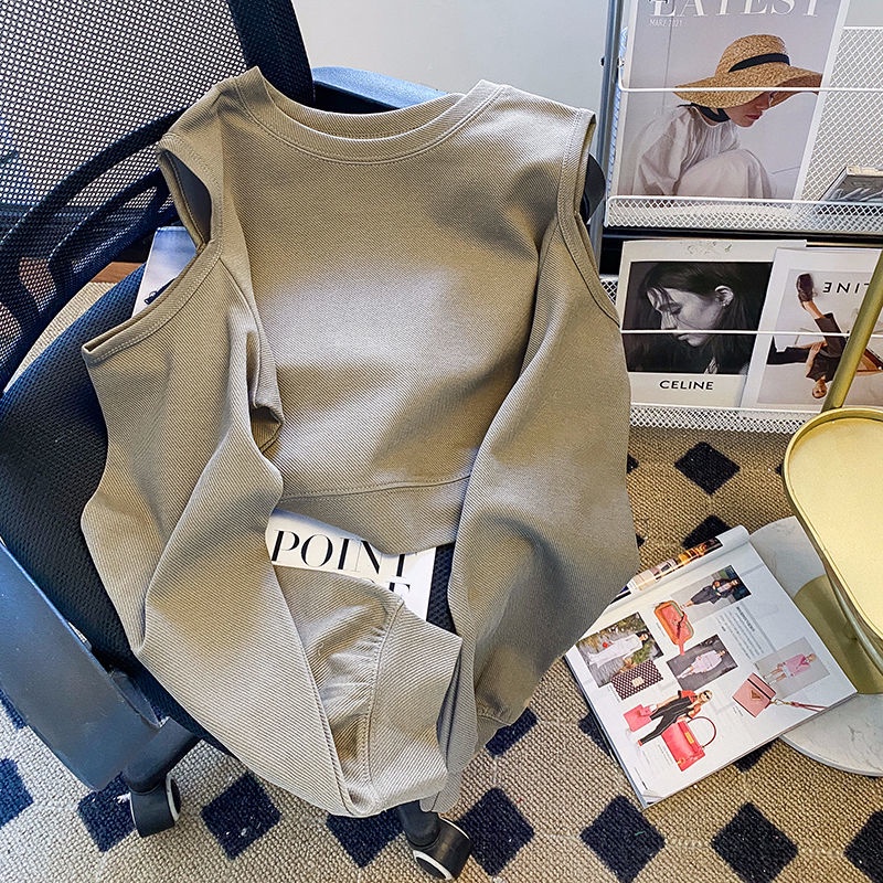 Áo Sweater Thiết Kế Đục Lỗ Đơn Giản Thời Trang Mùa Thu Cho Nữ