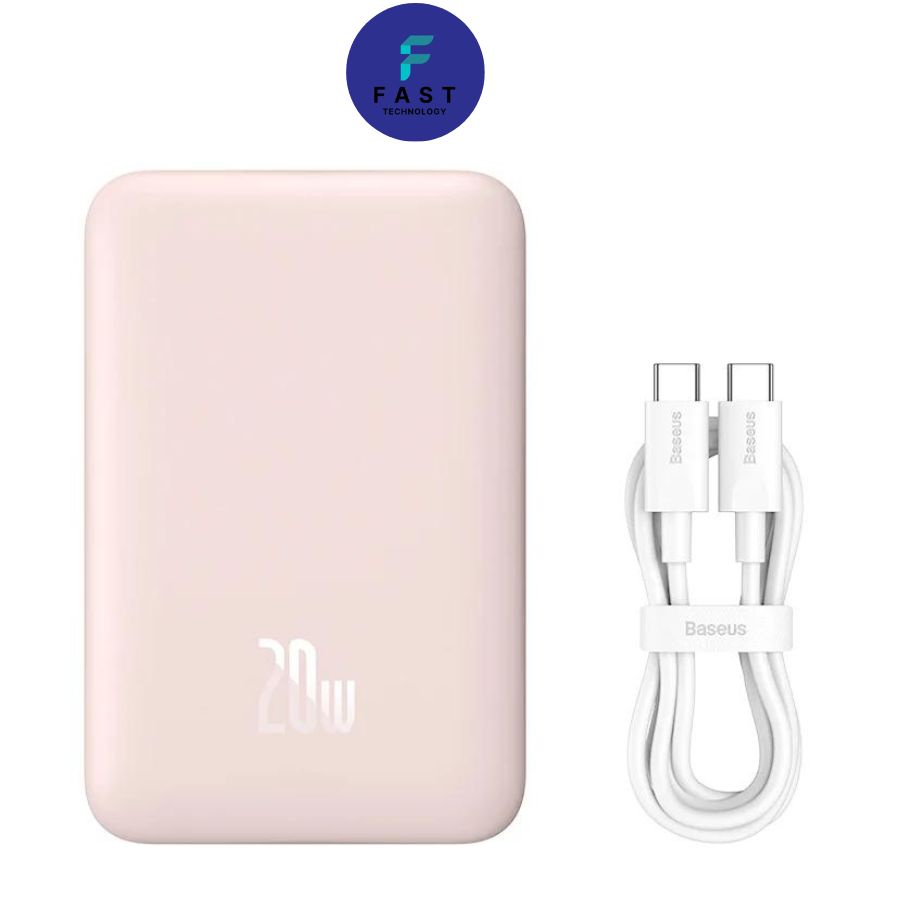 Pin Sạc Dự Phòng Không Dây Tích Hợp Nam Châm Baseus Wireless 10.000mAh 20W Bảo hành 12 tháng