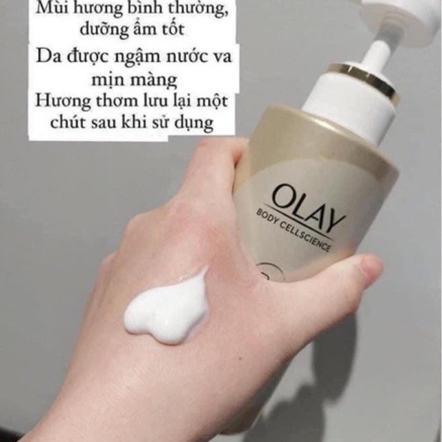 Hàng Sẵn  Sữa Tắm Siêu Trắng Da Olay B3+ Hyaluronic acid/ Peptide/ Vitamin C Crefme Body Wash Thái Lan