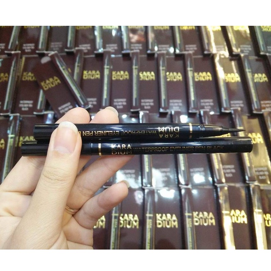 Bút Kẻ Viền Mắt Karadium Waterproof Brush Liner / Eyeliner Pen Black 0.55g | BigBuy360 - bigbuy360.vn