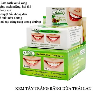 Bột trắng răng dừa combo 2 hũ thái lan, Ngăn ngừa tốt các vấn đề về nướu