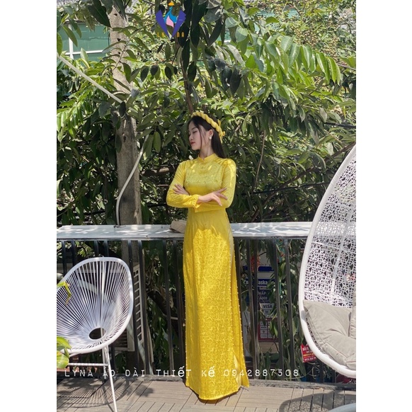 Áo dài đẹp, áo dài cưới sang trọng, đứng dáng