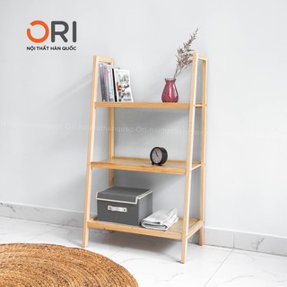 KỆ SÁCH HÀN QUỐC HÌNH THANG 3 TẦNG - MÀU GỖ TỰ NHIÊN