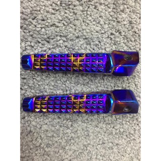 Gác chân sau nhôm CNC màu Titan cho xe máy