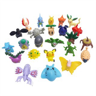 Combo 100 đồ chơi Pokemon trang trí Mega Pikachu hoạt hình Anime mini đa hệ giá rẻ không trùng