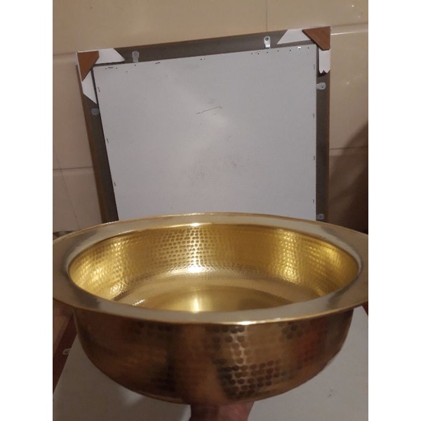 Chậu thau 42cm  gò thủ công