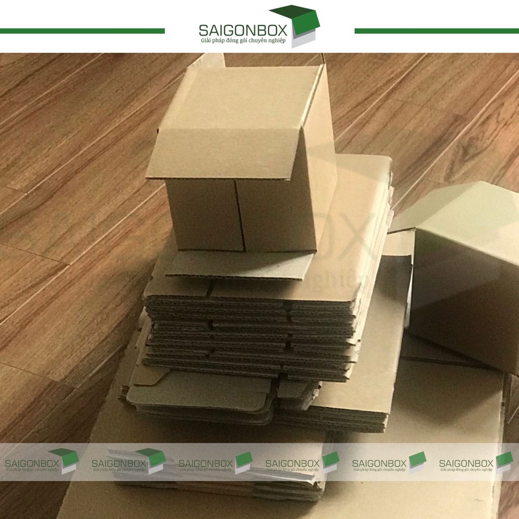 Combo 20 thùng hộp carton size 10x10x5 cm để đóng gói hàng hóa