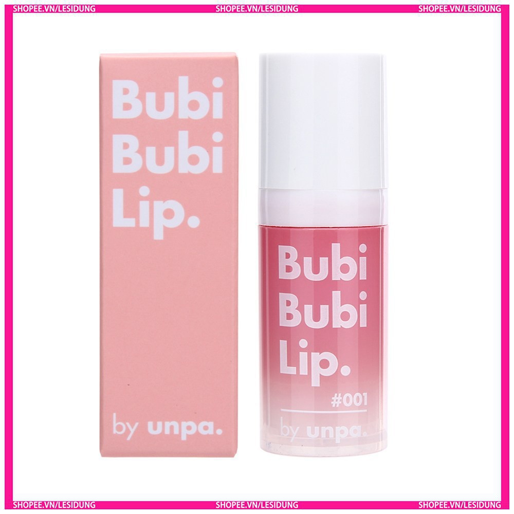 Gel tẩy da chết môi Unpa Bubi Bubi Lip, gel sủi cực lành tính, siêu mềm môi 12ml HT434