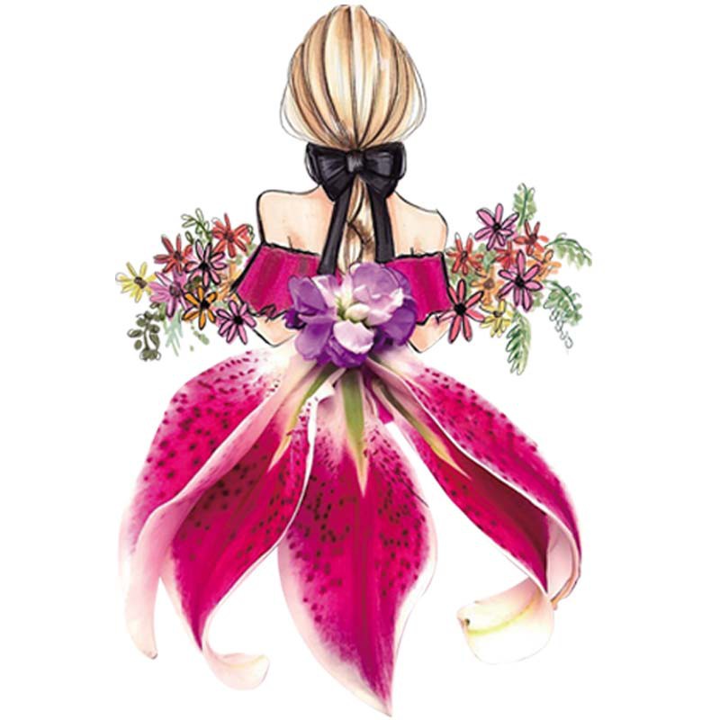 Miếng Vá Trang Trí Quần Áo Diy Hình Hoa Dành Cho Bé Gái