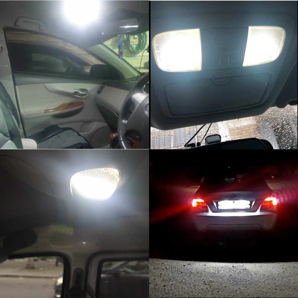 Set 4 Bóng Đèn LED COB 31mm 36mm 39mm 41/42mm C5W 168 T10 Chuyên Dụng Cho Ô Tô