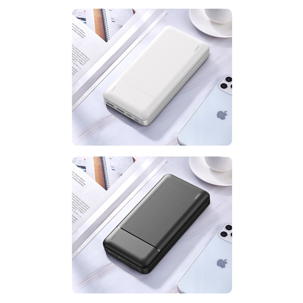 Pin sạc dự phòng Remax RPP-167 30000mAh Lango, 3 cổng input, 2 cổng output - Hãng phân phối