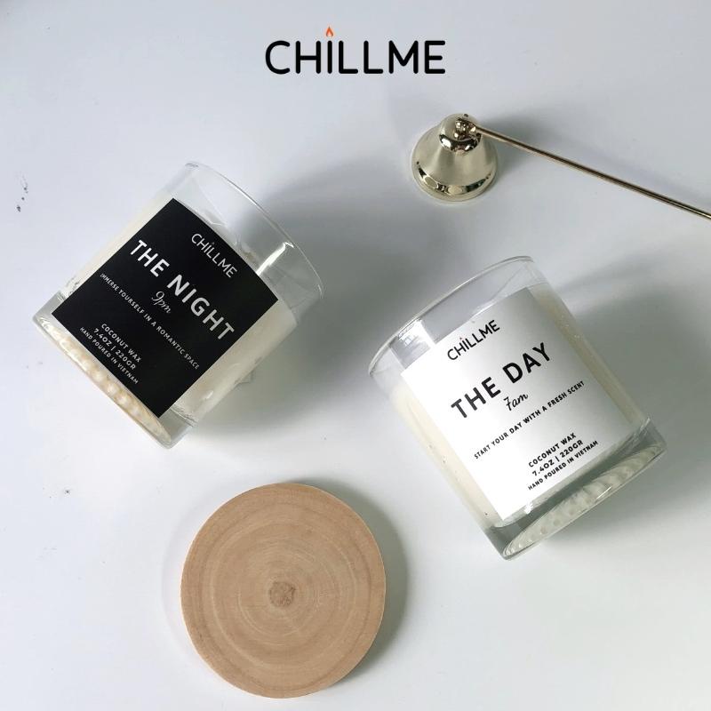 Nến thơm sáp dừa chillme mùi hương tự nhiên giúp thư giãn, khử mùi phòng, trang trí decor