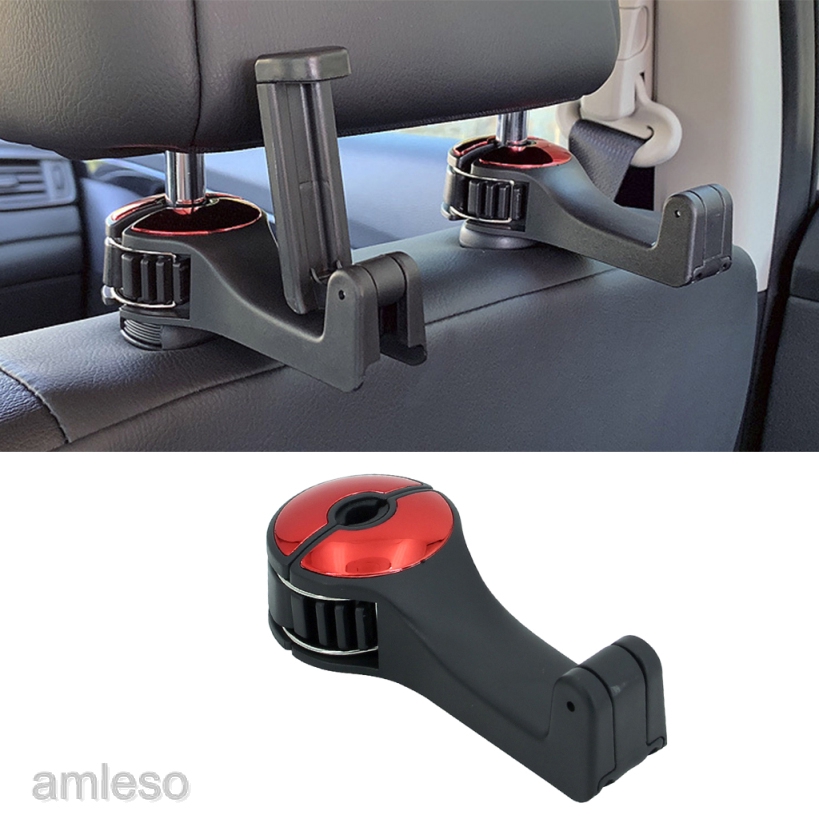 [AMLESO] Car Seat Back Hook with Phone Holder Headrest Seat Hanger for Bag Handbag