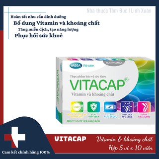 Vitacap hộp 50 viên - bổ sung vitamin và khoáng chất