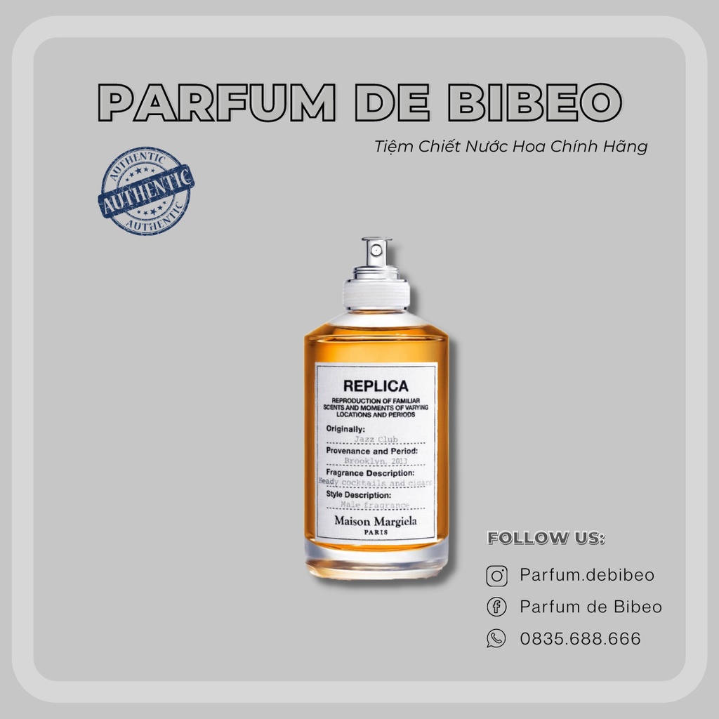 Parfum de Bibeo-Nước hoa thử Replica Jazz Club
