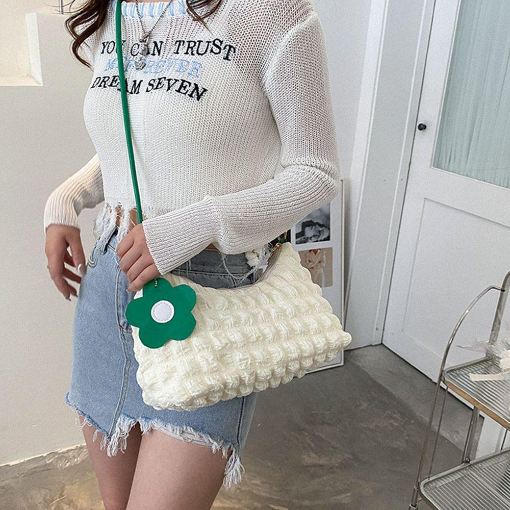 Túi Đeo Vai Sức Chứa Lớn Màu Trơn Thời Trang