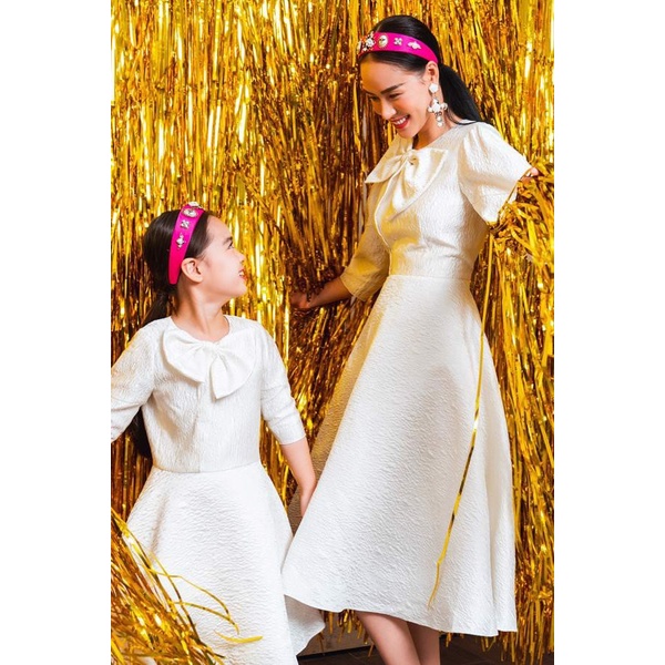 Đầm Nơ Trắng Bé Gái Jookyli MSP48G0558