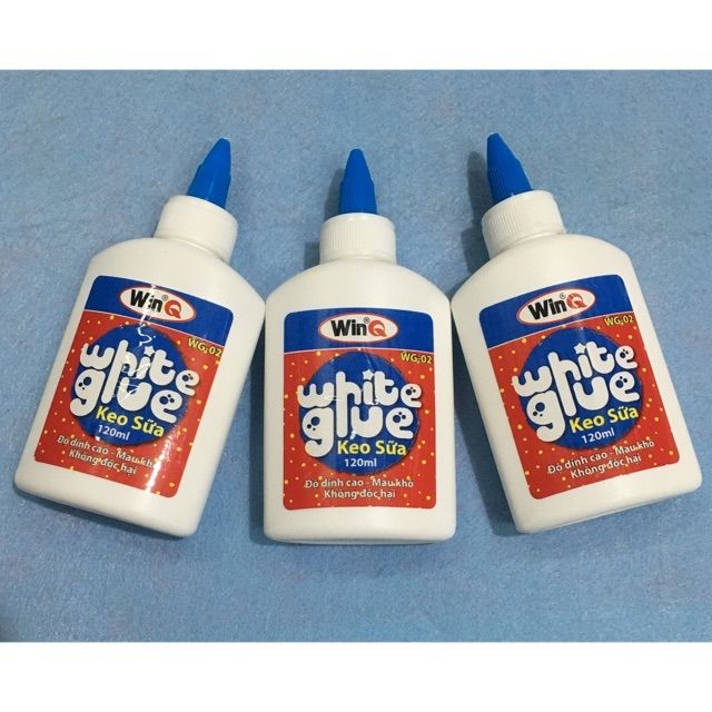Combo 3 lọ keo sữa loai to nguyên liệu làm slime 44k