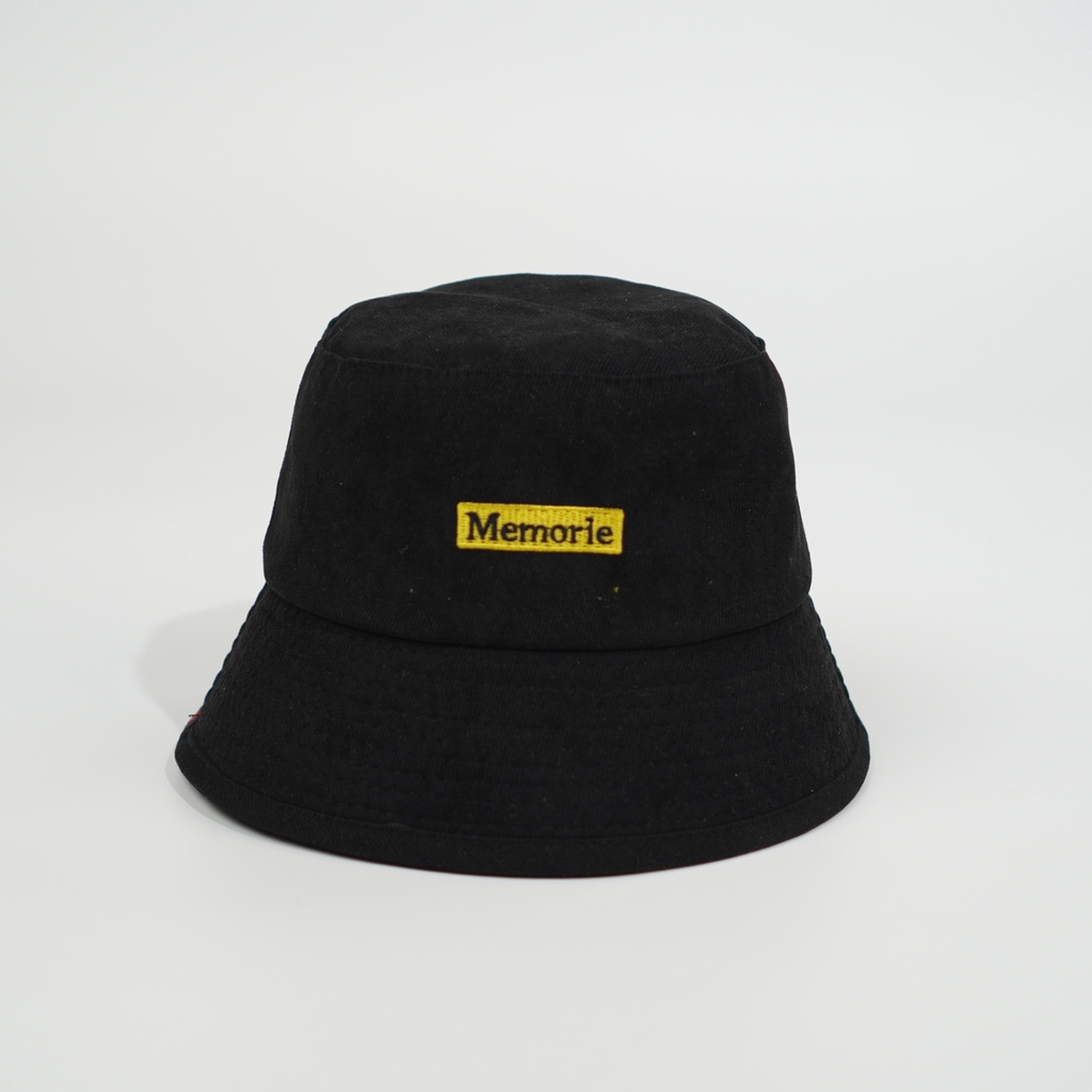 Mũ bucket vành cụp thêu chữ MEMORIE Nón tai bèo chất nỉ nhung cao cấp thời trang form unisex nam nữ B10