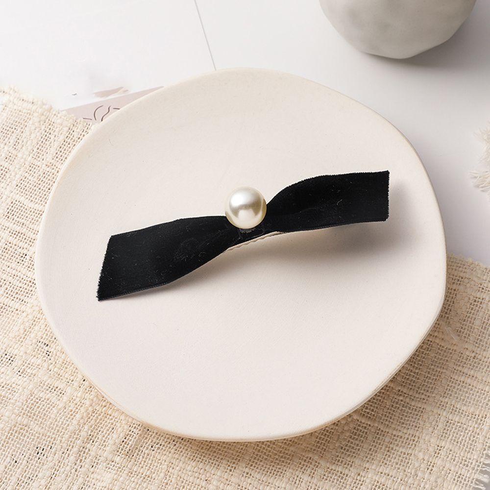 NICKOLAS Kẹp Tóc Vải Nhung Thiết Kế Đơn Giản Dễ Thương Thời Trang Thu Đông Cho Nữ