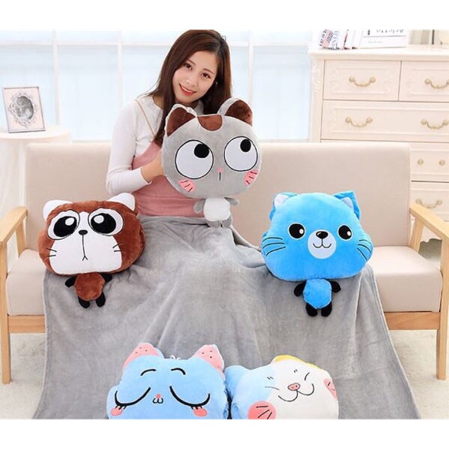 Bộ chăn ga gối văn phòng hình thú FhOme giá rẻ chỉ có