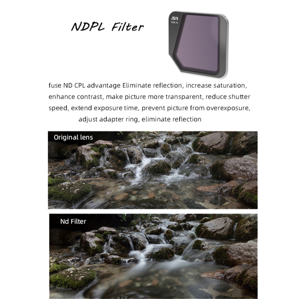 Nắp kính lọc ống kính ND8PL ND16PL ND32PL ND64PL ND2-5 ND6-9 ND cho DJI Mavic 3