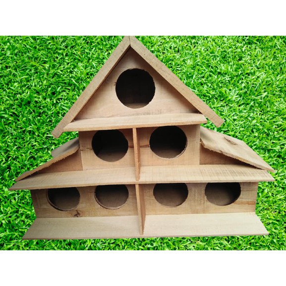 chuồng chim bồ câu bằng gỗ 7 Lỗ