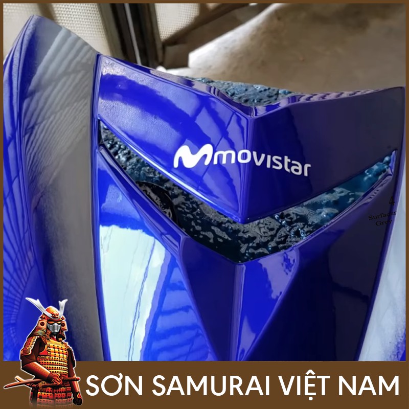 Chai sơn màu xanh Exciter Y3973 Sơn xịt Samurai