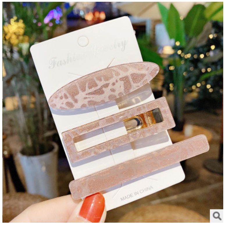 Kẹp tóc nữ, kẹp mái Acrylic cho nữ mau đẹp, hàng chất lương, giá cực rẻ
