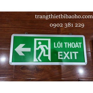 Bảng dạ quang lối thoát hiểm EXIT LỐI THOÁT CHỈ TRÁI 1 mặt YF1017-1M-01