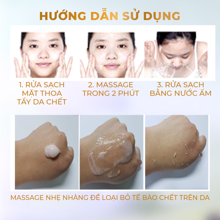 [Hàng chính hãng] - Tẩy tế bào chết da mặt Hàn Quốc Lagivado JeJu Tangerine Radiance Peeling 50 ml