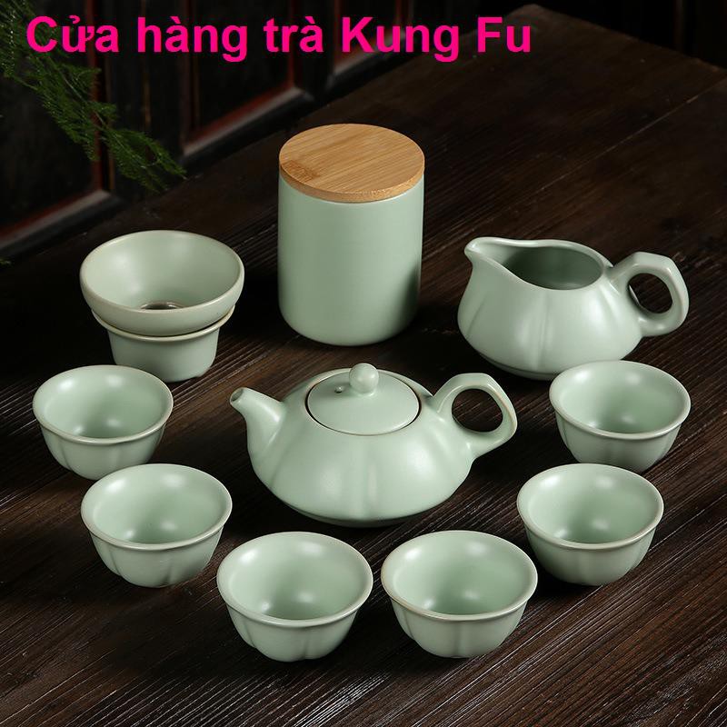 > Xưởng bán trực tiếp gốm Ruột lò mở bộ xương Trung Quốc ấm trà kung fu chén gia dụng buôn nguyên