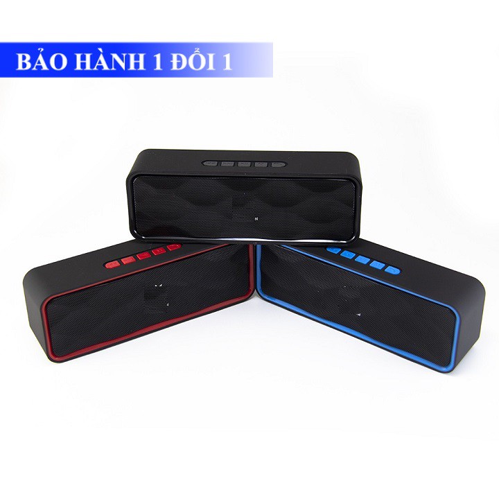 LOA BLUETOOTH SC 211 CHUẨN HAY CỰC ẤM BASS MẠNH màu ĐEN