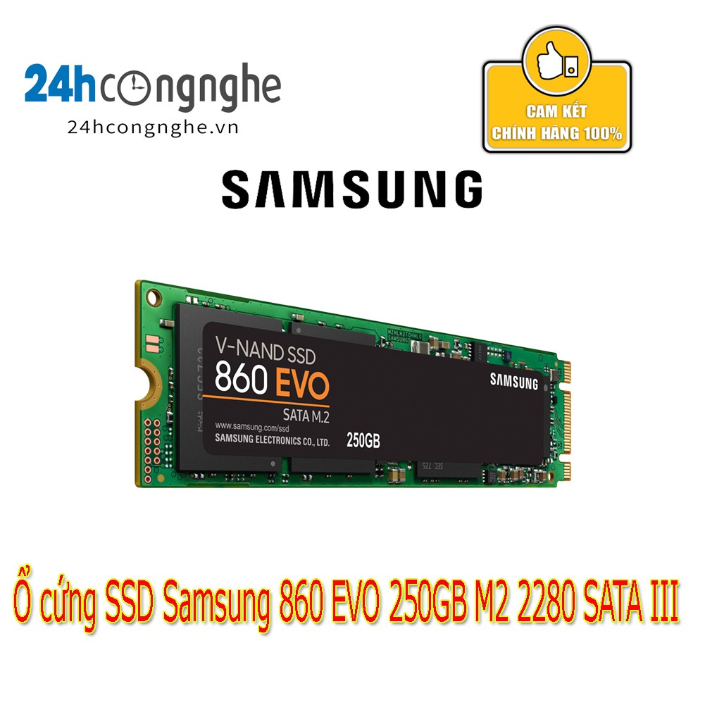 Ổ cứng SSD Samsung 860 EVO 250GB M2 2280 SATA III- Chính Hãng