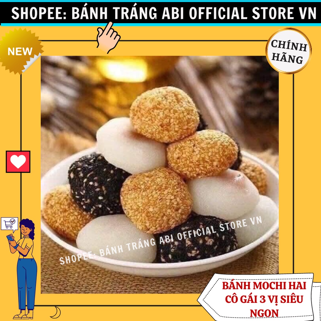 1kg Bánh Mochi Dẻo Đài Loan 2 cô gái