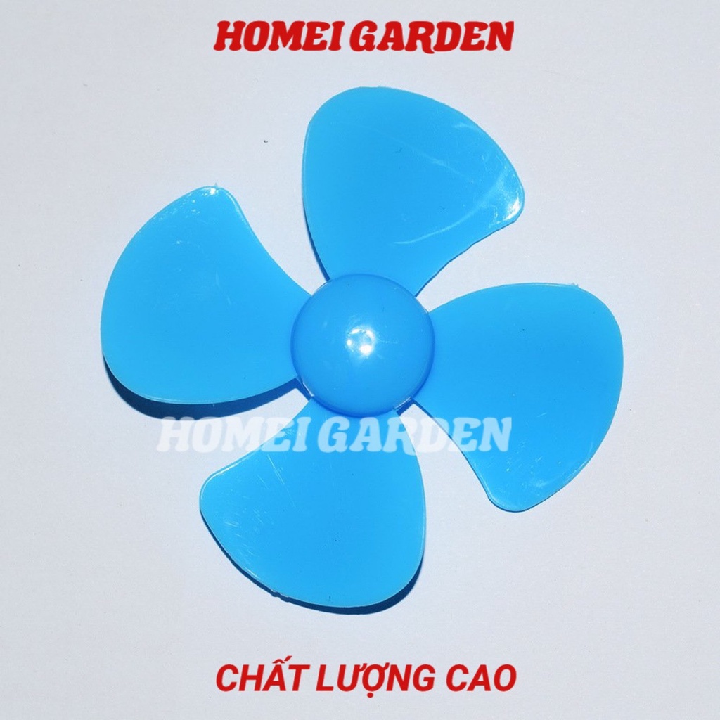 2 cánh quạt nhựa 4 cánh 80mm trục 2mm màu xanh dương hàng tốt - HM0036