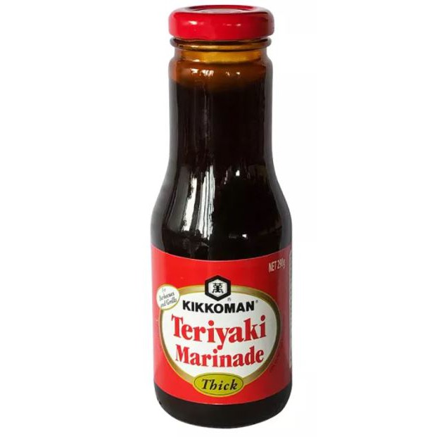 Sốt tẩm ướp Teriyaki đậm đặc hiệu Kikkoman (chai thủy tinh) 250ml