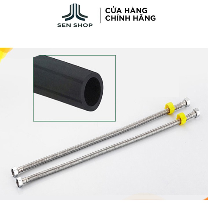 Bộ 2 dây cấp nước nóng lạnh, bình nước nóng, vòi chậu rửa mặt 9052