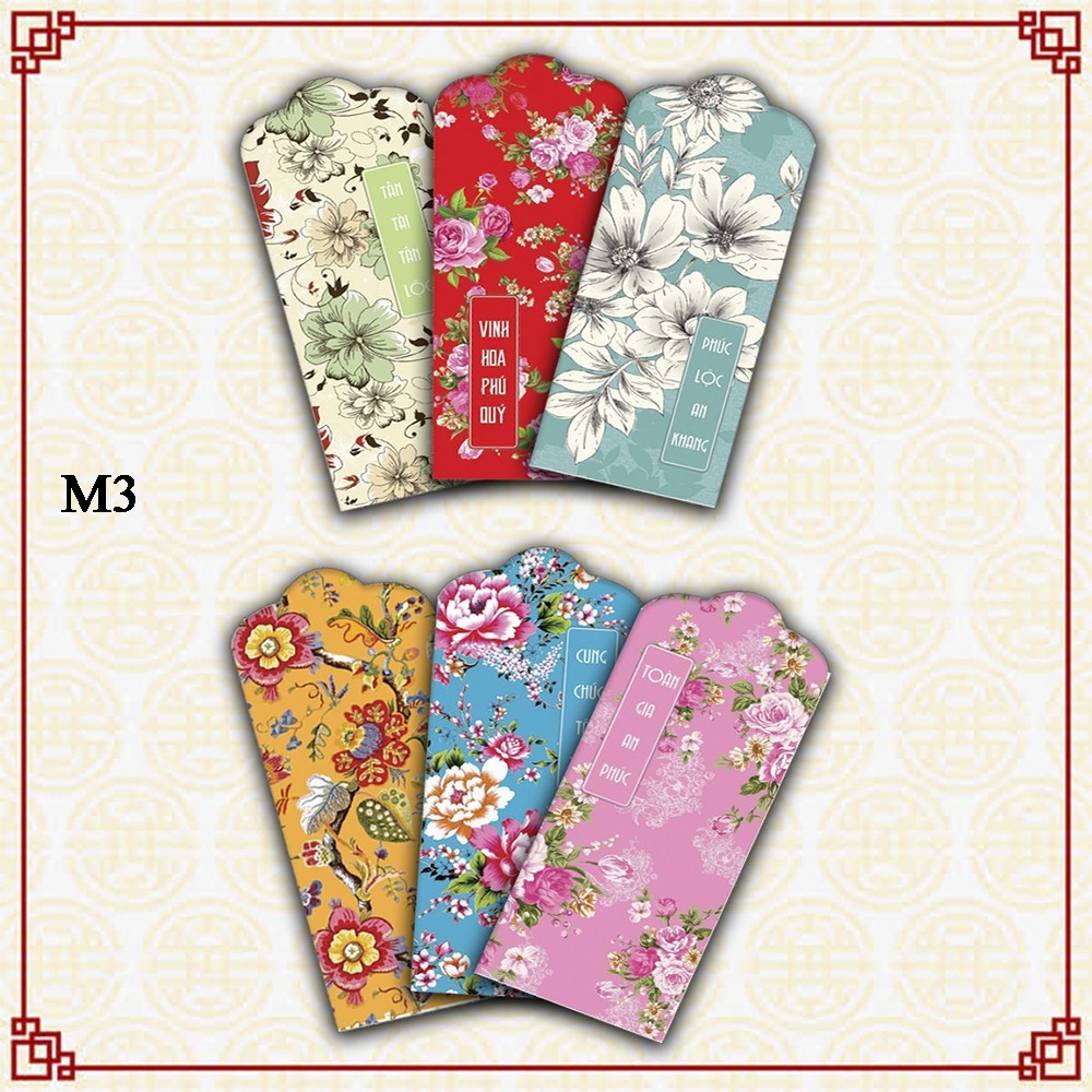 Combo 100 bao lì xì Tết Giáp Thìn 2024 tổng hợp nhiều mẫu giá sỉ ⚡FREESHIP⚡ Lì Xì 2024