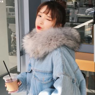 Áo jean lót lông hàng đẹp, có ảnh thật