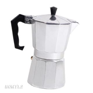 Moka Pot Coffee Maker Stovetop Espresso Maker, 3 Cups, Silver
