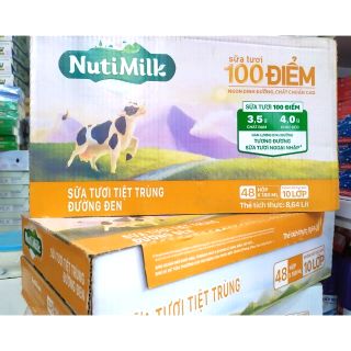 Sữa tiệt trùng NutiFood 180ml thùng 48 hộp